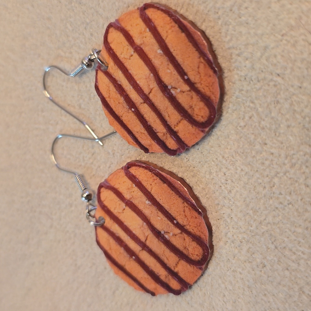 Cookie acrylic earrings
